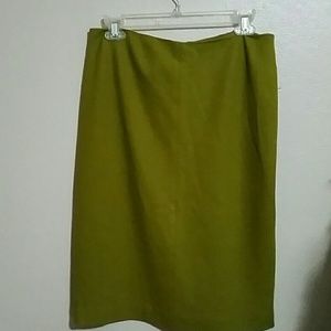Ann Taylor Loft OD Green Wool Skirt